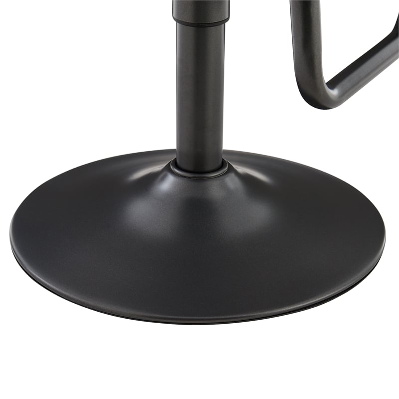 NPD Furniture Elijah PU Gaslift Bar Stool in Toasted Caramel (Set of 2)