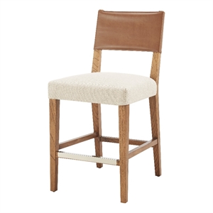 New Pacific Direct Kylo PU/Fabric Counter Stool