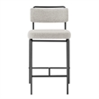 NPD Furniture Zander Fabric Counter Stool in Pebbled Cream (Set of 4)