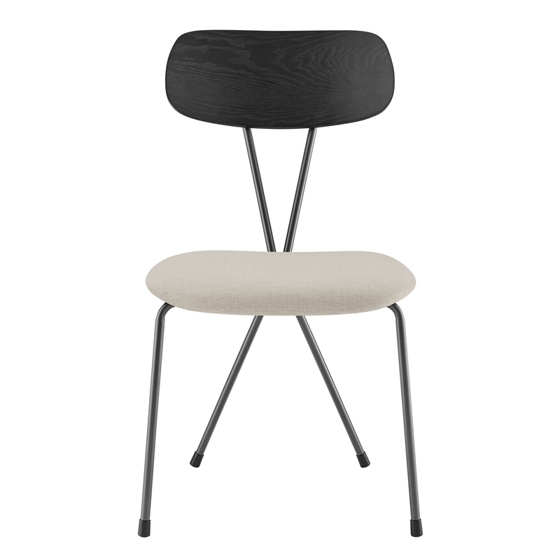 NPD Furniture Elise Fabric Dining Side Chair in Magnolia Cream (Set of 4)