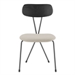 NPD Furniture Elise Fabric Dining Side Chair in Magnolia Cream (Set of 4)