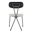 NPD Furniture Elise Fabric Dining Side Chair in Magnolia Cream (Set of 4)