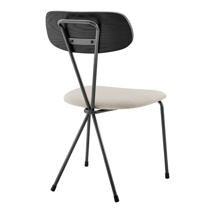 NPD Furniture Elise Fabric Dining Side Chair in Magnolia Cream (Set of 4)