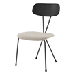 NPD Furniture Elise Fabric Dining Side Chair in Magnolia Cream (Set of 4)