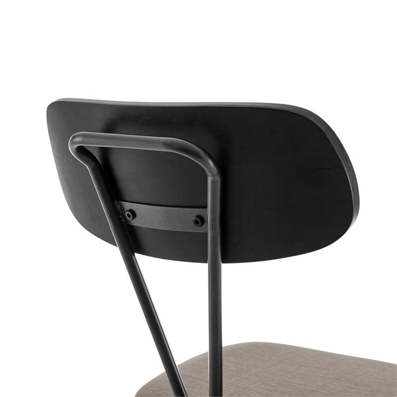 New Pacific Direct Elise Fabric Dining Side Chair in Magnolia Taupe (Set of 4)