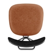 NPD Furniture Elise PU Dining Side Chair in Toasted Caramel (Set of 4)