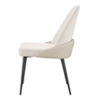 NPD Furniture Elodie Fabric/PU Dining Side Chair (Set of 2)