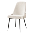 NPD Furniture Elodie Fabric/PU Dining Side Chair (Set of 2)