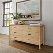 New Pacific Direct Bloomfield Dresser 6 Drawers in Natural Pine
