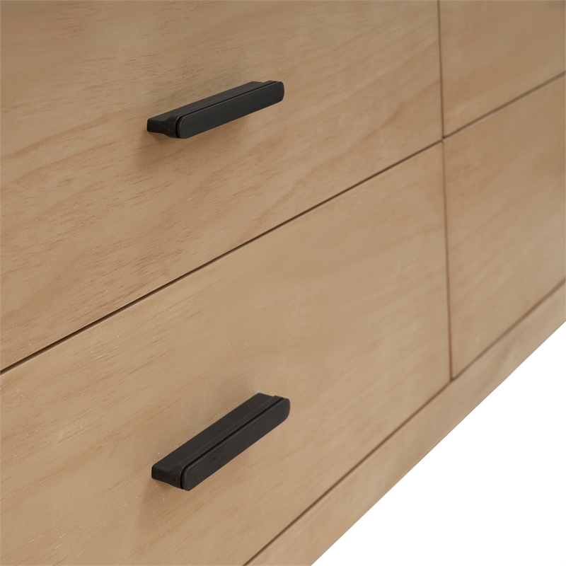 New Pacific Direct Bloomfield Dresser 6 Drawers in Natural Pine