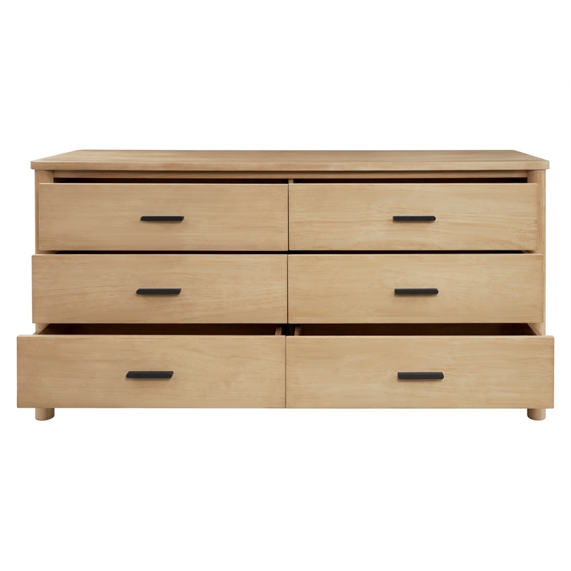 New Pacific Direct Bloomfield Dresser 6 Drawers in Natural Pine