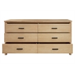 New Pacific Direct Bloomfield Dresser 6 Drawers in Natural Pine