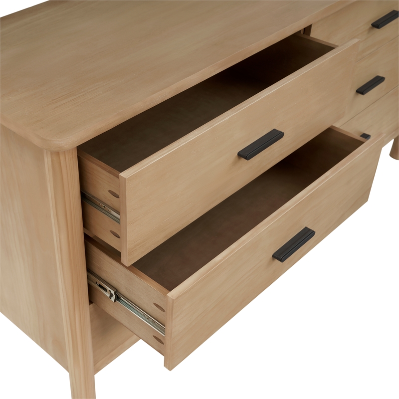New Pacific Direct Bloomfield Dresser 6 Drawers in Natural Pine