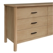 New Pacific Direct Bloomfield Dresser 6 Drawers in Natural Pine