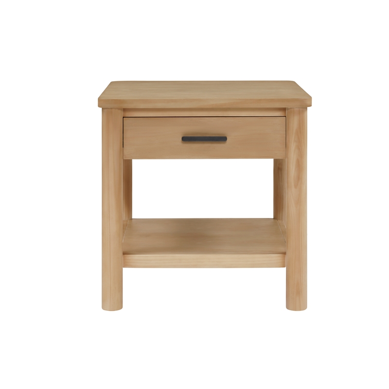 NPD Furniture Bloomfield Nightstand/Side Table in Natural Pine