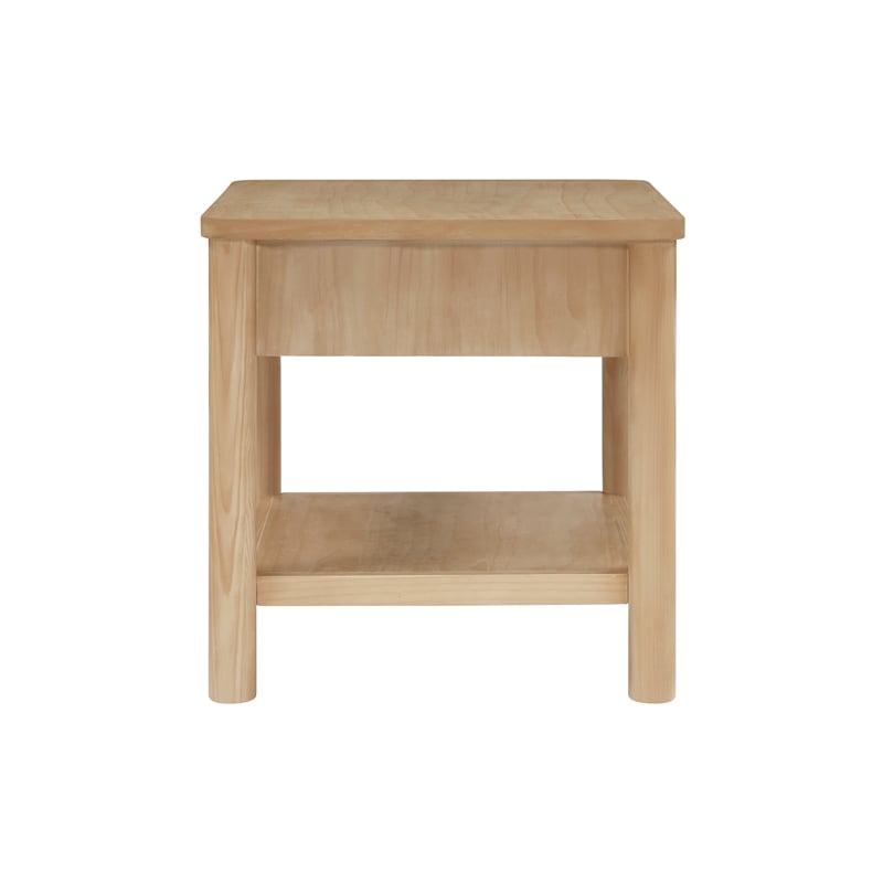 NPD Furniture Bloomfield Nightstand/Side Table in Natural Pine