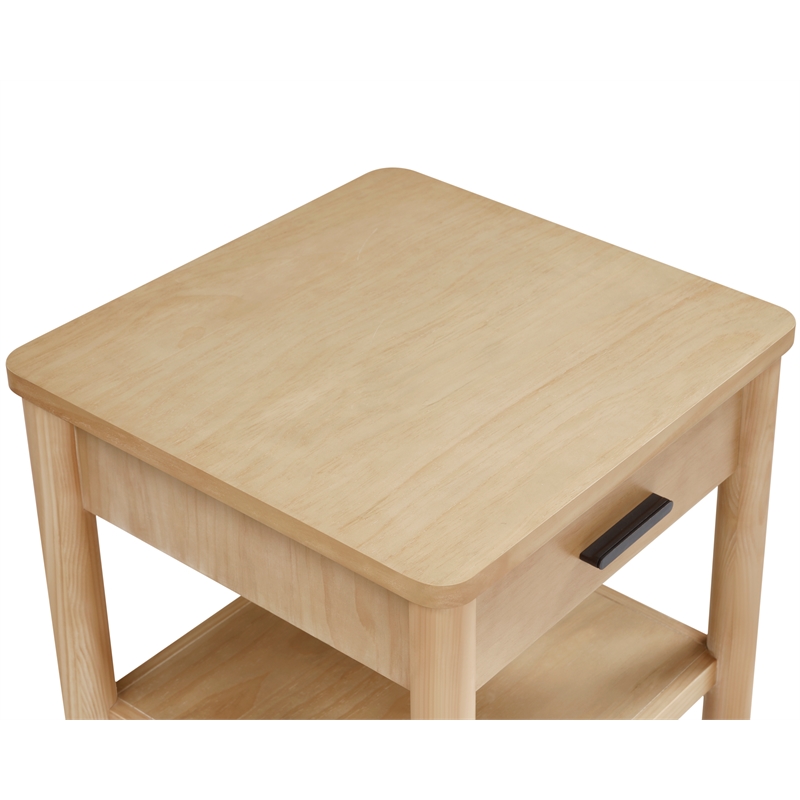 NPD Furniture Bloomfield Nightstand/Side Table in Natural Pine