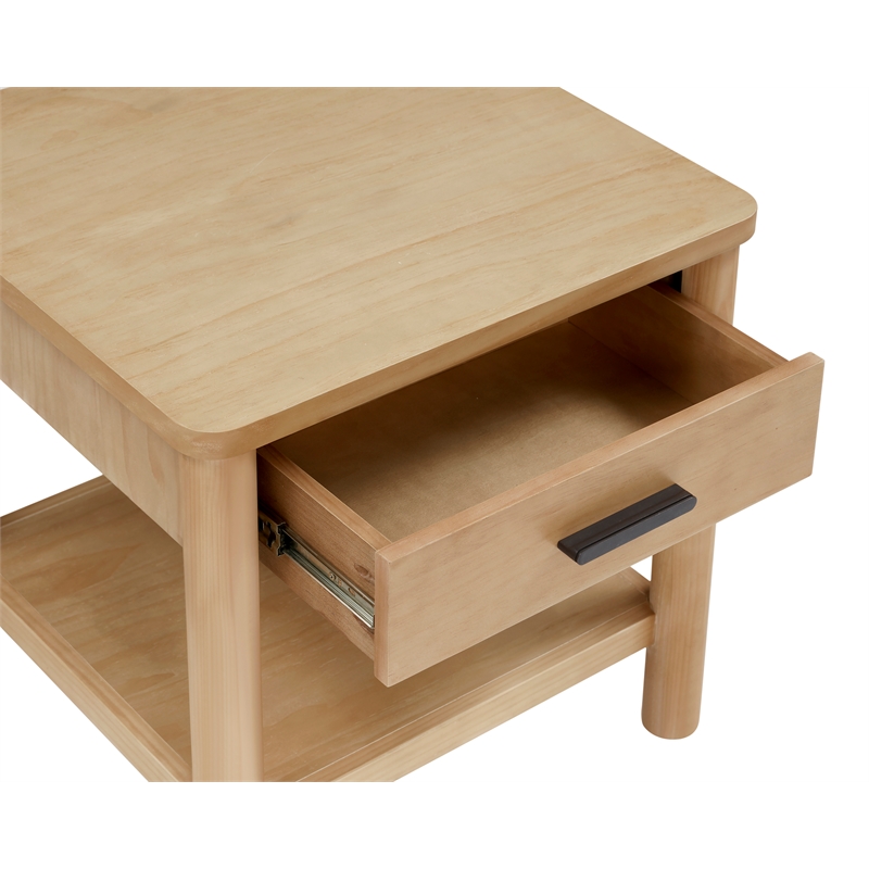NPD Furniture Bloomfield Nightstand/Side Table in Natural Pine