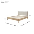 NPD Furniture Bloomfield Queen Bed Set in Natural Pine