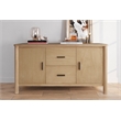 New Pacific Direct Bloomfield Sideboard 2 Drawers + 2 Doors in Natural Pine