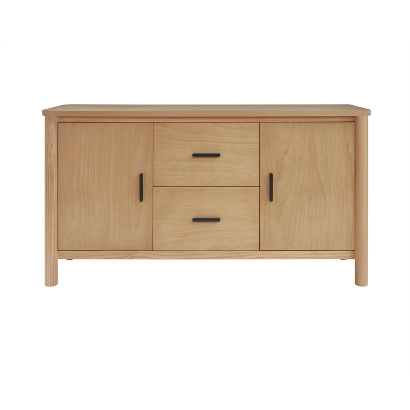New Pacific Direct Bloomfield Sideboard 2 Drawers + 2 Doors in Natural Pine