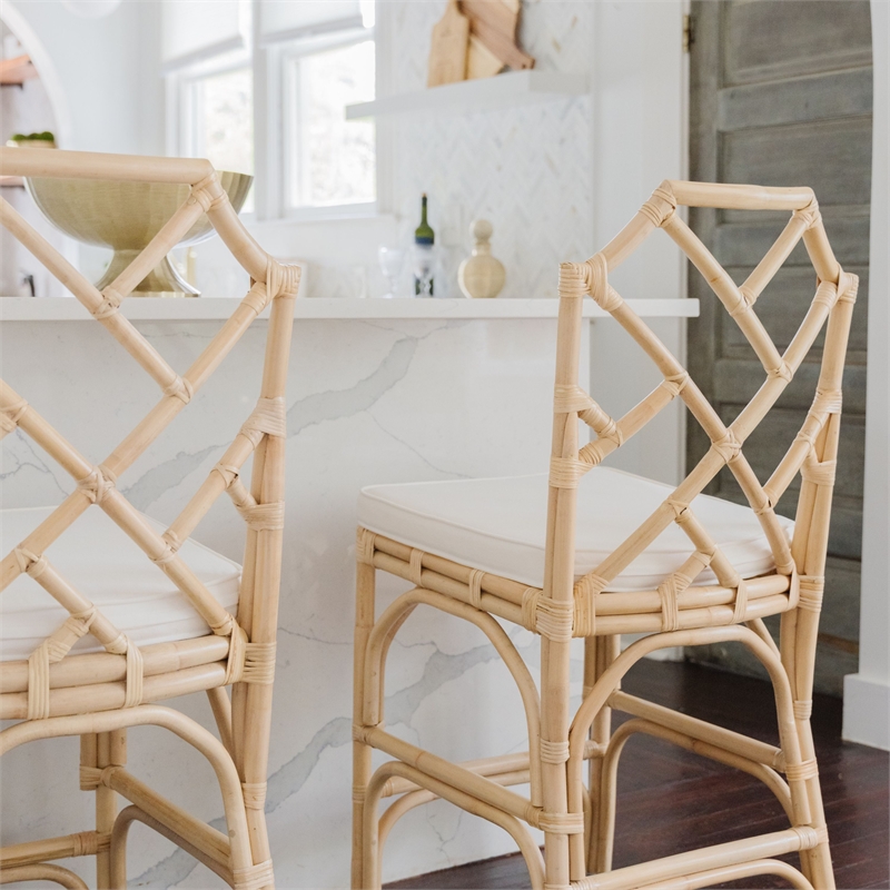 NPD Furniture Kara Rattan Counter Stool (Set of 2)