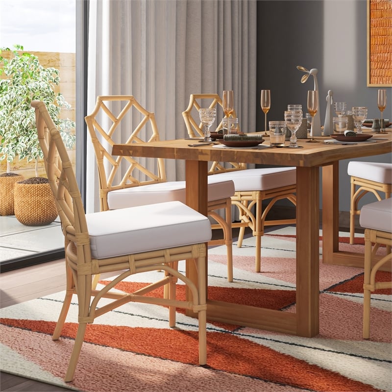 New Pacific Direct Kara Rattan Dining Side Chair (Set of 2)