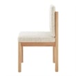 NPD Furniture Melvin Fabric Dining Side Chair in Concord Cream (Set of 2)