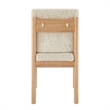 NPD Furniture Melvin Fabric Dining Side Chair in Concord Cream (Set of 2)