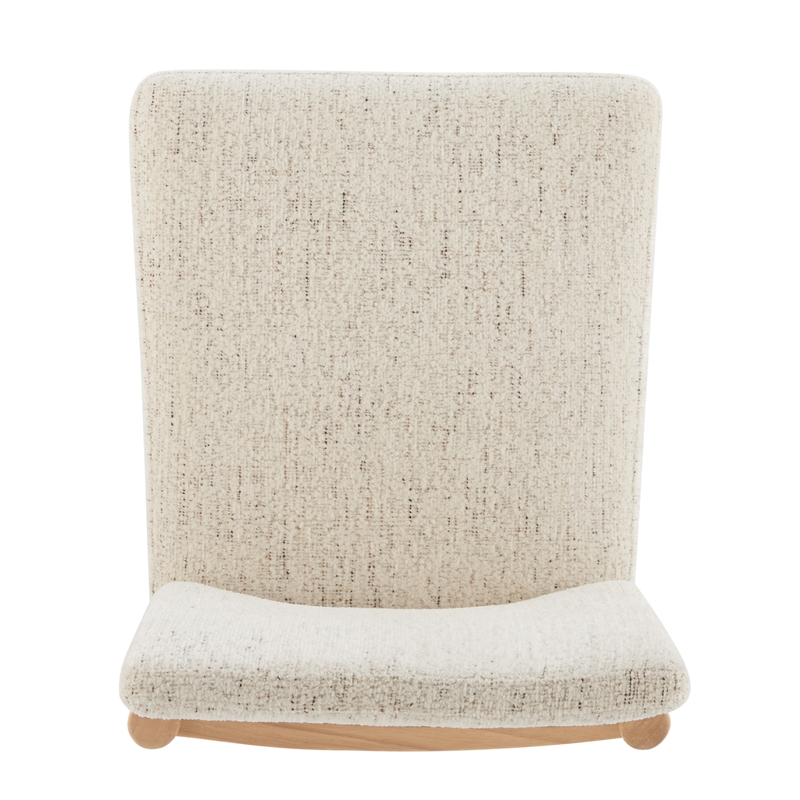 NPD Furniture Melvin Fabric Dining Side Chair in Concord Cream (Set of 2)