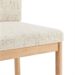NPD Furniture Melvin Fabric Dining Side Chair in Concord Cream (Set of 2)
