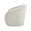 NPD Furniture Margareth Fabric Swivel Accent Arm Chair in Pasadena Beige