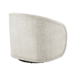 NPD Furniture Margareth Fabric Swivel Accent Arm Chair in Pasadena Beige