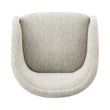 NPD Furniture Margareth Fabric Swivel Accent Arm Chair in Pasadena Beige