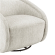 NPD Furniture Margareth Fabric Swivel Accent Arm Chair in Pasadena Beige