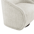 NPD Furniture Margareth Fabric Swivel Accent Arm Chair in Pasadena Beige