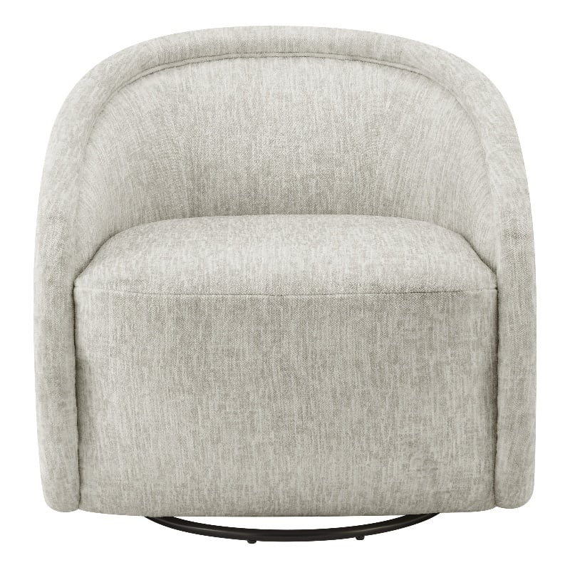 NPD Furniture Margareth Fabric Swivel Accent Arm Chair in Pasadena Beige