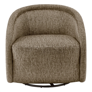New Pacific Direct Margareth Fabric Swivel Accent Arm Chair in Pasadena Taupe