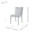 NPD Furniture Alder Velvet Dining Side Chair in Zen Gray (Set of 2)