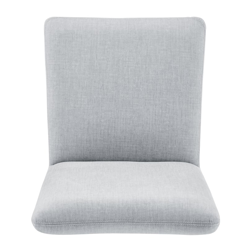 NPD Furniture Alder Velvet Dining Side Chair in Zen Gray (Set of 2)