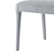 NPD Furniture Alder Velvet Dining Side Chair in Zen Gray (Set of 2)