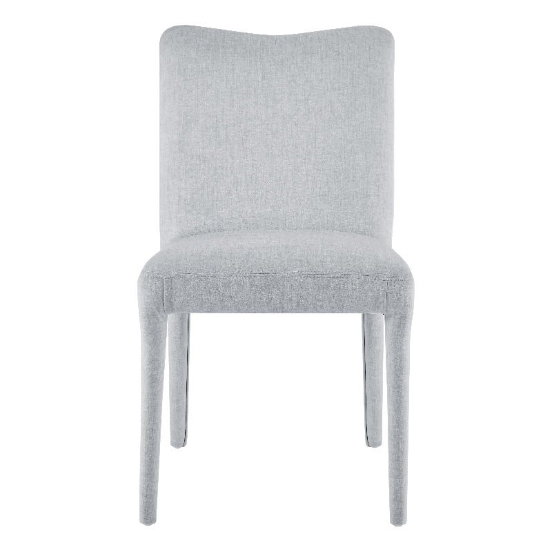 NPD Furniture Alder Velvet Dining Side Chair in Zen Gray (Set of 2)
