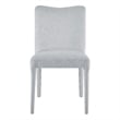 NPD Furniture Alder Velvet Dining Side Chair in Zen Gray (Set of 2)