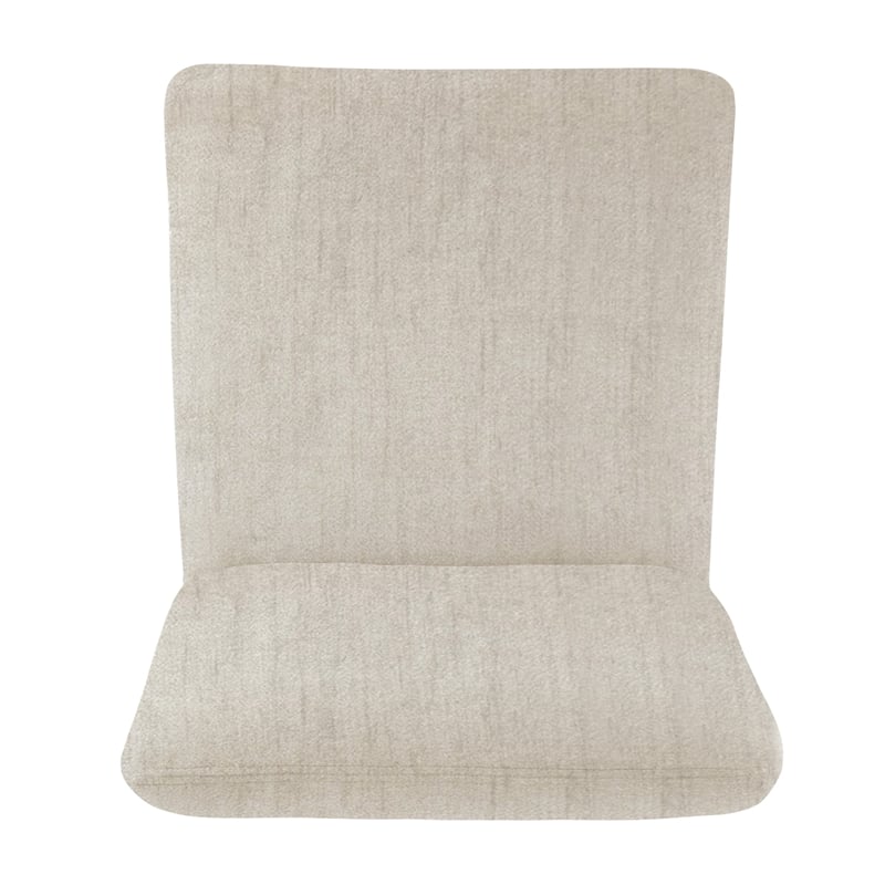 NPD Furniture Alder Velvet Dining Side Chair in Zen Cream (Set of 2)