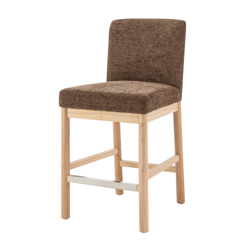 NPD Furniture Bloomfield Fabric Counter Stool in Santana Dark Brown