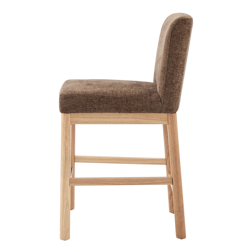 NPD Furniture Bloomfield Fabric Counter Stool in Santana Dark Brown