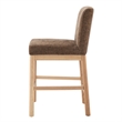 NPD Furniture Bloomfield Fabric Counter Stool in Santana Dark Brown