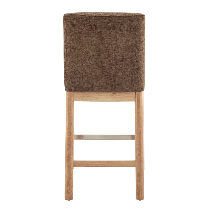NPD Furniture Bloomfield Fabric Counter Stool in Santana Dark Brown