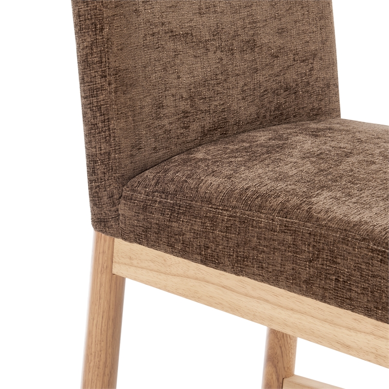 NPD Furniture Bloomfield Fabric Counter Stool in Santana Dark Brown