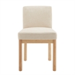 NPD Furniture Bloomfield Fabric Low-Back Dining Chair in Beige (Set of 2)